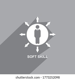 icono de habilidad suave, vector de icono de negocio