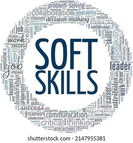 Soft Skills Conceptual Vector Illustration Word Stock Vector (Royalty ...