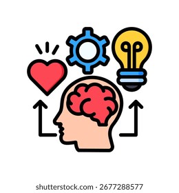 Ícone de Habilidades Flexíveis - Ilustração de Vetor de Cor Linear