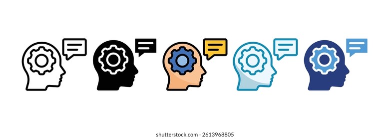 Soft Skills Icon Set Multiple Style Collection