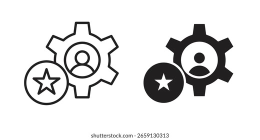 Icono de habilidades suaves Vector editable. conjunto de Vectores negros
