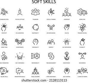 Soft Skills icon , vector illustration