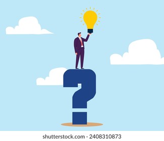 Soft skills or personal attribute to be success, confident businessman with elements of soft skills, networking, empathy, time management or communication skill, problem solving and creativity