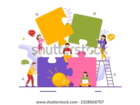 Soft Skills Vector Illustration of Office Workers Empathy, Communication, Idea Development, Skill and Education at Work in Flat Background Template