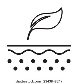 Soft Skin Line Icon. Cosmetic for Sensitive Skin, Lightweight Feather Linear Pictogram. Dermatologist Beauty Skincare Product Outline Icon. Editable Stroke. Isolated Vector Illustration