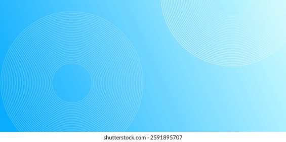 Soft sky blue colour abstract gradient background with geometric rounded shapes lines design background vector illustration eps10.