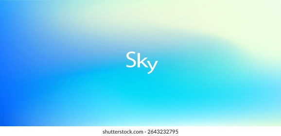 Soft sky blue gradient background with smooth transition, ideal for minimal, fresh, and calming digital designs, nature themes, or abstract vector templates.