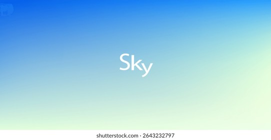 Soft sky blue gradient background with smooth transition, ideal for minimal, fresh, and calming digital designs, nature themes, or abstract vector templates.