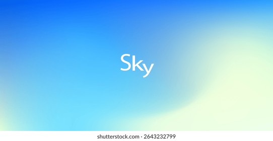 Soft sky blue gradient background with smooth transition, ideal for minimal, fresh, and calming digital designs, nature themes, or abstract vector templates.