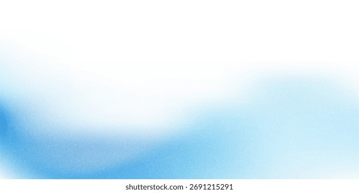 Fondo de gradiente azul cielo suave con textura de ruido brillante ideal para el diseño de carteles, arte de portada, encabezados de Sitio web y diseños modernos