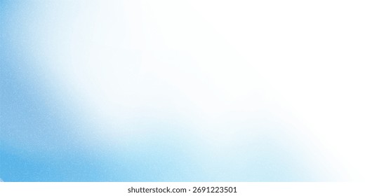 Fondo de gradiente azul cielo suave con textura de ruido brillante ideal para el diseño de carteles, arte de portada, encabezados de Sitio web y diseños modernos