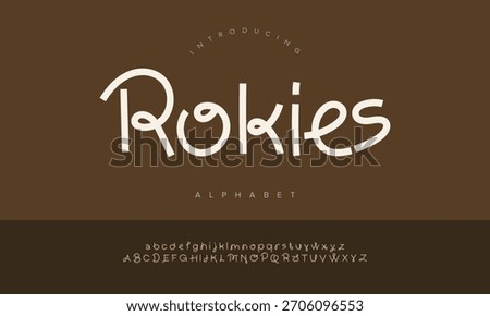 Soft Slanted Rookies Display Font for Friendly Branding and Promotion