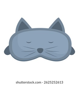 Soft sleep mask ensuring a peaceful night's sleep, designed with a playful cat motif