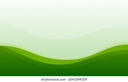 soft and smooth abstract background with gentle green wavy shapes. It evokes a sense of nature, freshness, and organic flow, perfect for eco-friendly themes, health and wellness promotions
