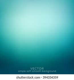 Soft   smooth abstract elegant  gradient mesh background  Vector illustration  turquoise color tone 