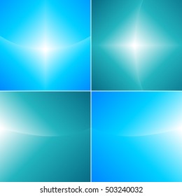 Soft and smooth abstract elegant, gradient mesh background set. Vector illustration.