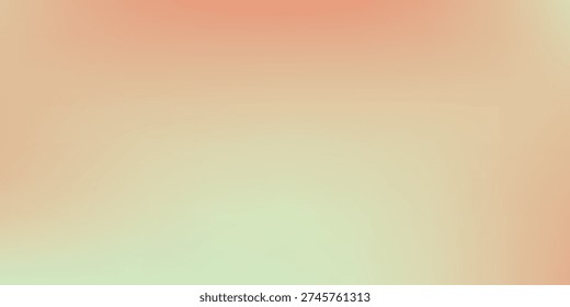 A soft and smooth abstract gradient background featuring a blend of pastel colors, transitioning from a warm peach at the top to a gentle mint green at the bottom, creating a serene and calming visua.