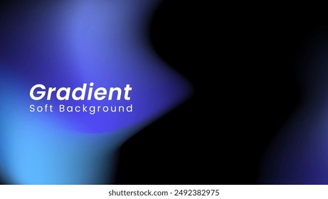 soft and smooth blue black grainy background