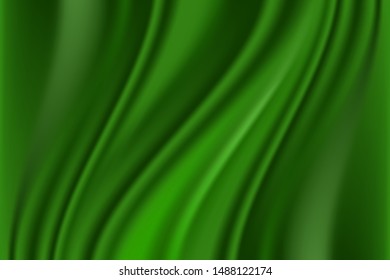 Soft and smooth green background for cosmetic or beauty product ad design, illustration vector.	
