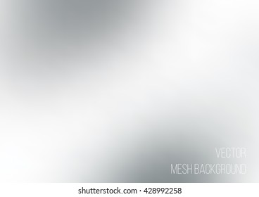 Soft and smooth grey abstract elegant, gradient mesh background. Vector illustration, monochrome color tone.