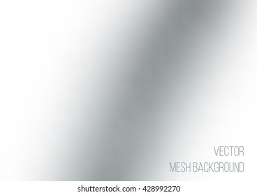 Soft and smooth grey abstract elegant, gradient mesh background. Vector illustration, monochrome color tone.