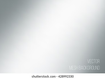 Soft and smooth grey abstract elegant, gradient mesh background. Vector illustration, monochrome color tone.