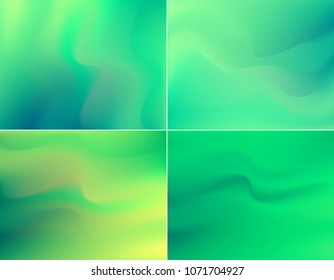Soft and smooth lines minimalist concept green color tone background.
