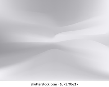 Soft and smooth lines minimalist concept background with white and gray color tone.