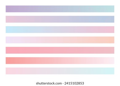 soft and smooth pastel color gradient background in collection vector