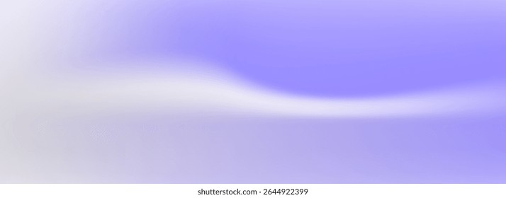 Fondo suave y liso de gradiente púrpura pastel. Fondo de pantalla satinado lavanda claro. Abstractas fondo de color lila para publicidad de presentación de volantes de Anuncio. Vector sutil borroso líquido violeta cubierta