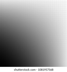 Soft and smooth square mosaic shapes with halftone effect and white & grey color tone.