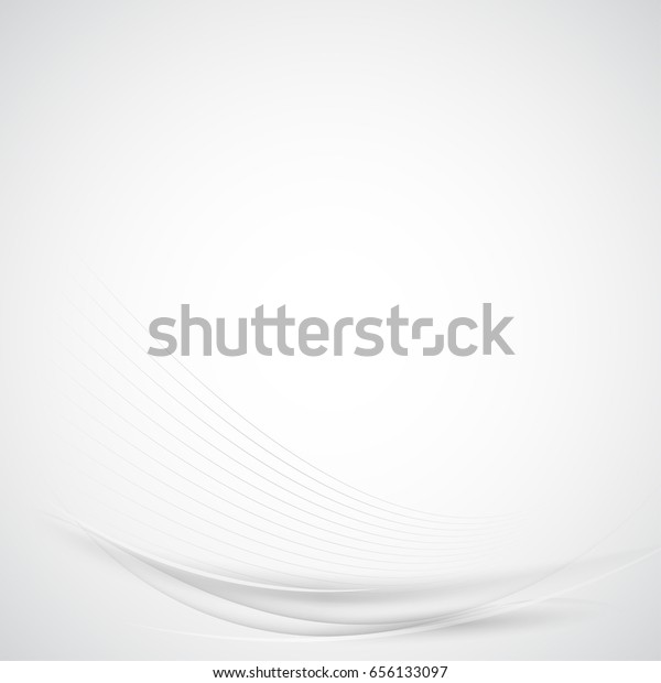 Soft smooth wave in gray tones on a white\
background. Vector\
illustration