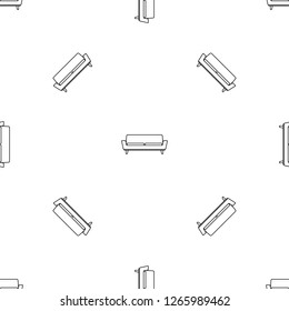 Soft sofa icon. Outline illustration of soft sofa vector icon for web design isolated on white background