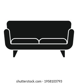 Soft sofa icon. Simple illustration of Soft sofa vector icon for web design isolated on white background