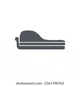 Soft sofa. Icon for web and mobile application. Vector illustration