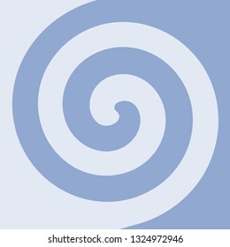 Soft solid swirl spiral abstract background in Serenity blue color themed