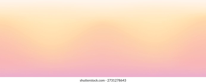 Fondo de primavera suave con gradación de color. Gradiente rosa y amarillo con un cielo de primavera delicado y soñador