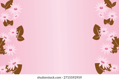 Soft Spring Floral Background with floral decoration