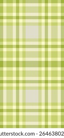 Soft, springlike pastel green and cream plaid pattern. Perfect for textile design, website backgrounds, or crafting projects. Evokes feelings of freshness, calm, and nature.