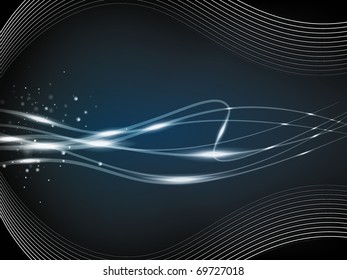 Soft striped black and blue background with lines for the design work