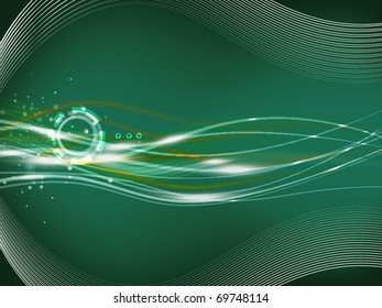 Soft striped black and green background with lines for the design work