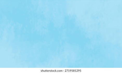 Um fundo suave e sutil de textura de aquarela azul clara com traçados de pincel orgânico e formas de nuvens manchadas, criando uma atmosfera tranquila e serena para design e uso criativo
