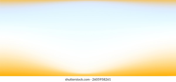 Soft summer gradient design in sky blue and orange yellow. Abstract summer gradation background template. Vector Illustration.