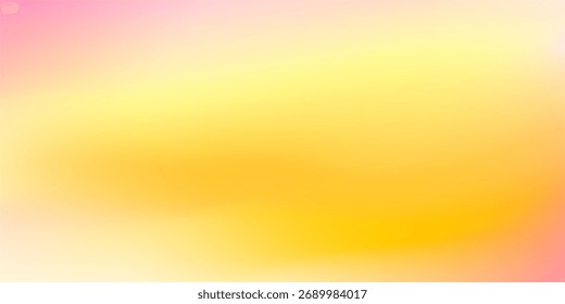 Soft Sunrise Gradient With Warm Yellow And Pink Hues For Abstract Background