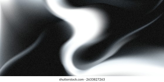 Soft swirling patterns and bright highlights create a unique abstract background with film grain and overexposure effects