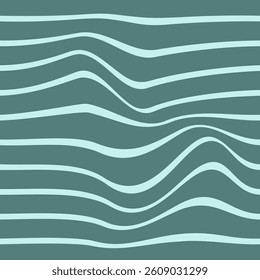 Soft Teal and Light Blue Flowing Stripes