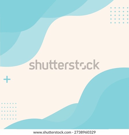 Soft Teal Minimalist Background with Copy Space