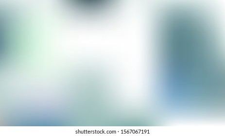 Soft Tender Blue, Green Color Gradient Overlay Mesh Vector Background. Liquid Digital Magic Greenery Pearlescent Wallpaper.  