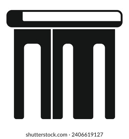Soft textile chair icon simple vector. Space home. Exterior furniture