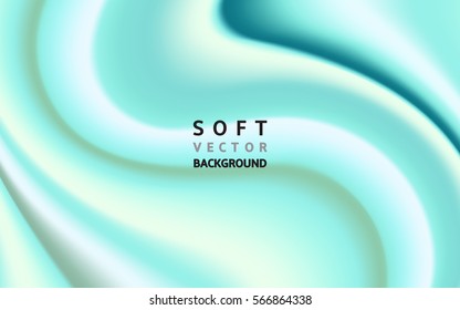 Soft textured background with tender folds. Golden rose background for cosmetic products. Vector illustration for your graphic design.